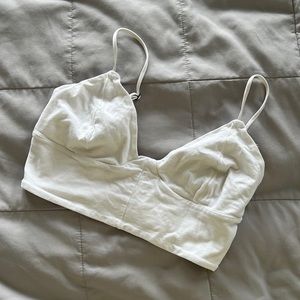 Wilfred white bralette (aritzia)